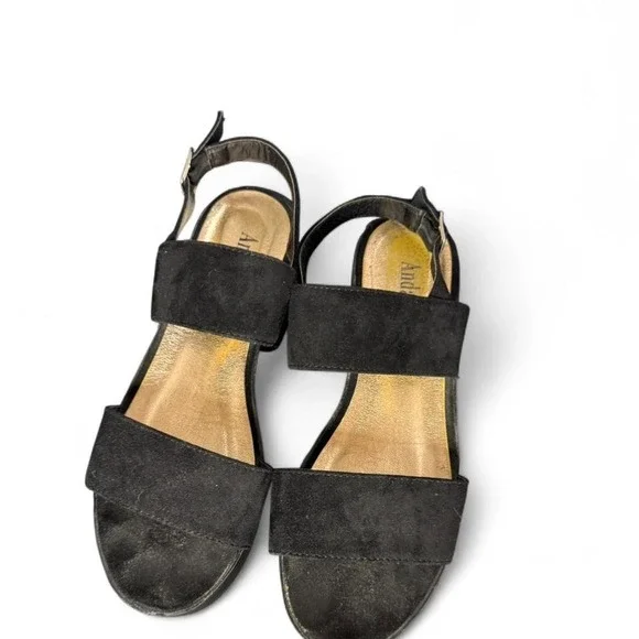 Andarina size 40 or size 9 black platform sandals - Picture 3 of 6